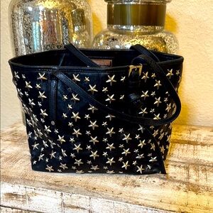 Jimmy Choi Black and Silvee Star-Studded Women's Bag